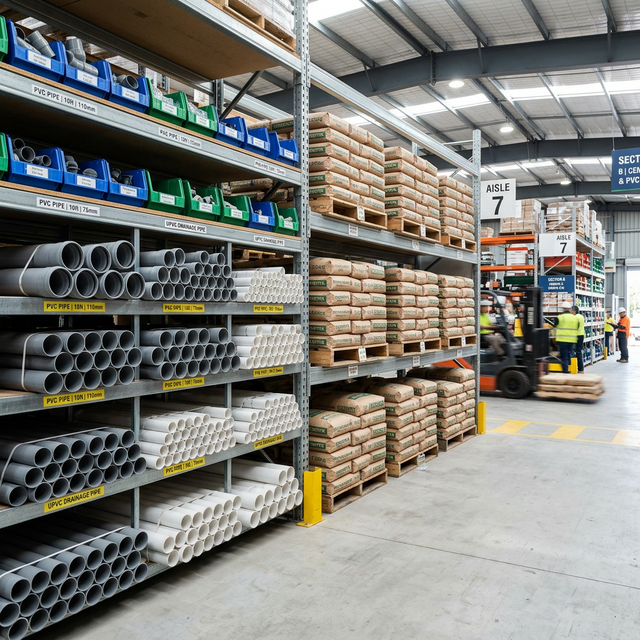 İnşaat malzemeleri stoku